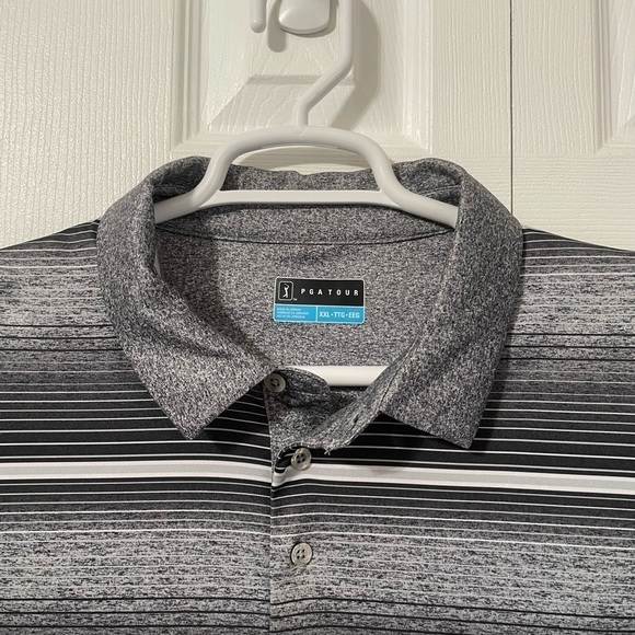 PGA Tour Mens Performance Golf Button down Polo size 2XL - Picture 8 of 10